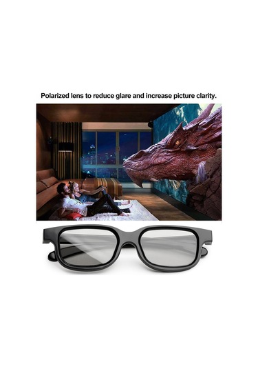3d Film Özel Polarize Gözlük, Flaşsız Stereo 3d Gözlük