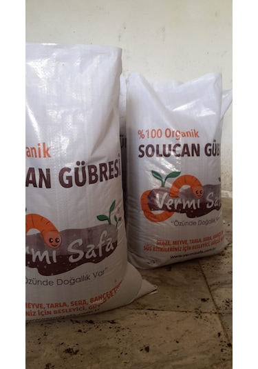Vermisafa %100 Organik Solucan Gübresi 20 KG Katı + 20 L Sıvı