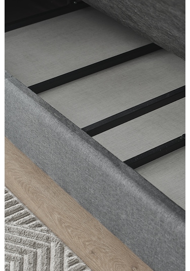 Flavia 3'lü Kanepe Salon, Oturma Odası Yataklı Bazalı Krem Koyu Gri