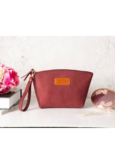 Burgundy Dust Clutch / El Çantası Tarçın