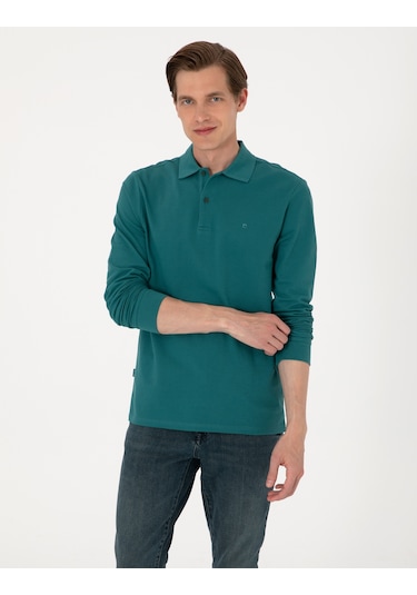 Pierre Cardin Erkek Zümrüt Sweatshirt 50314048-vr055 Zümrüt