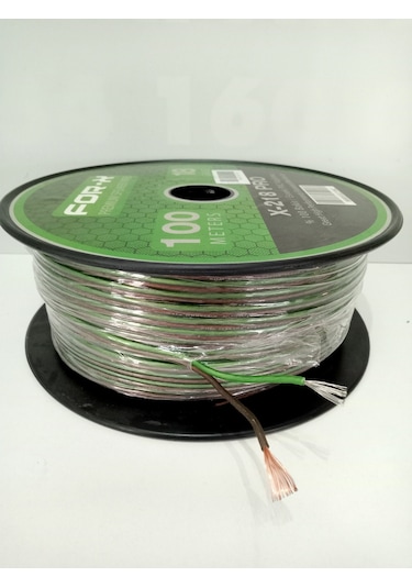 For-x Bakır Amfi Hoparlör Kablosu 18GA – %100 Bakır OFC - 5 Metre