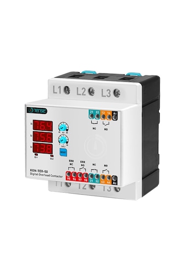 Kon-ter-50 3 3 Hane Led Display Ekranlı Dijital Kontaktör Ve Term