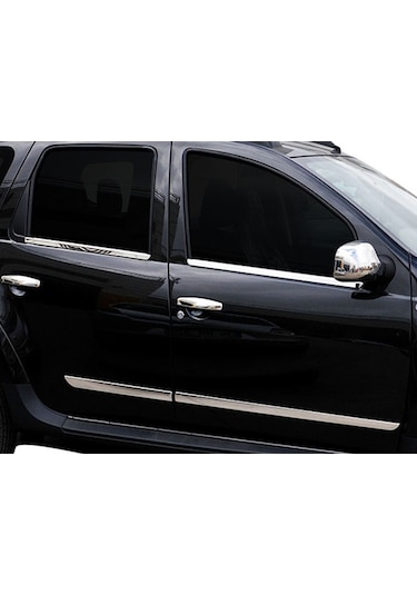 Dacia Duster 2010-2017 Arası Krom Yan Kapı Çıtası 4 Prç P.çelik