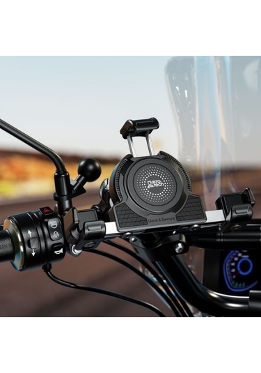 M27 Ayna Dibi Bağlantılı Titreşim Modüllü Telefon Tutucu