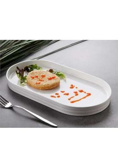 Gönül Gnl 3493 Porselen Oval Tabak 32x17x2.7cm