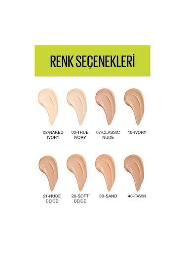 Maybelline New York Super Stay Active Wear 30H Fondöten 40 Fawn