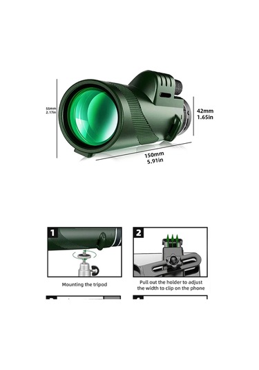 5000m Zoom Hd Mini Katlanır Avcılık Ve Kamp Dürbünü 1