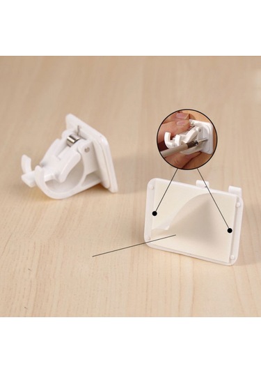 Hfambition Beyaz Ev Mutfak Banyo İçin 2'li Sıkma Tutucu, 2 Kg Yük Dayanımı, Kolay Kurulum, Pratik Kullanim Çok Renkli