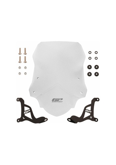 GP Kompozit Aprilia SR 125 / 160 2024 Uyumlu Ön Cam Şeffaf 51 cm