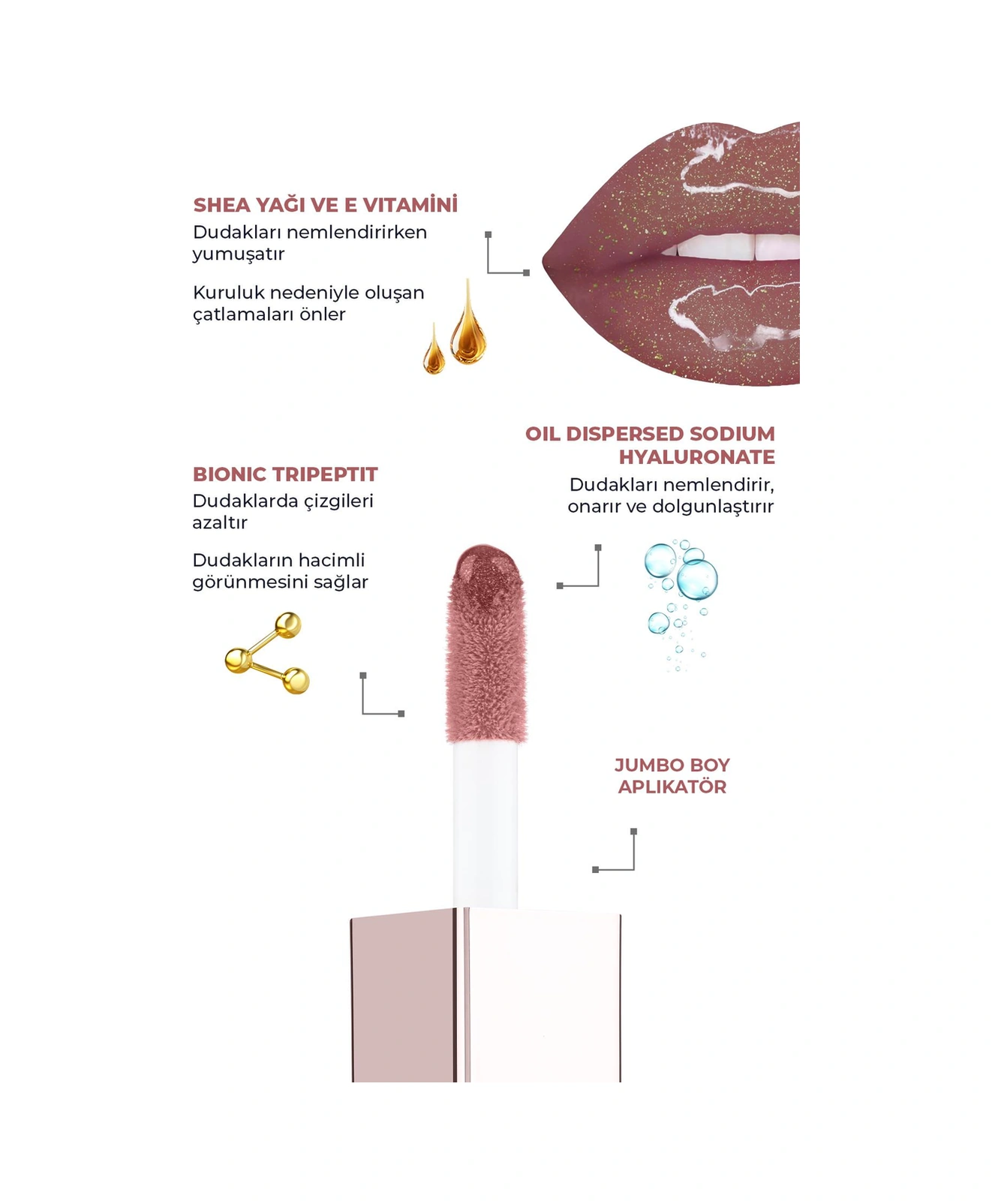 Alix Avien Maxivolumizer Lipgloss 214 Dance Of Pearls Kalıcı Ve Nemlendirici Ruj Dolgunlaştırıcı Etki