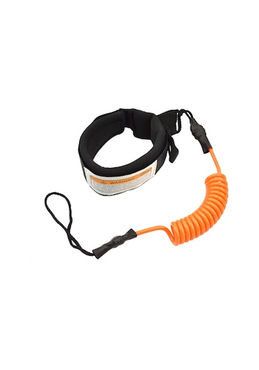 Neevoyu Tpu Malzeme Sürf Tahtası Güvenlik Kemer, 55.5-160cm Uzunluk, 5mm Çap, Ayak Bileği Döngüsü, Turuncu Renk