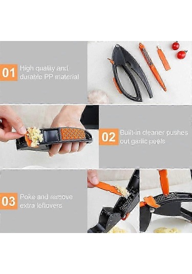 Çok Amaçlı Sarımsak Ezici Ve Soyucu, Et Çekici, Çok Amaçlı Sarıms Çok Renkli