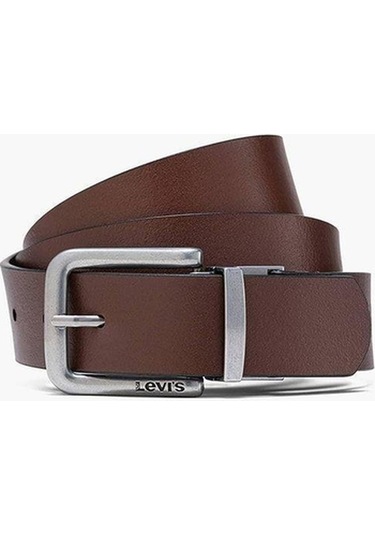 Sonbahar Yeni Erkek Logo Moda Iş Kemeri 38018-0020-5404 Çift Taraflı Kahve Ve Siyah