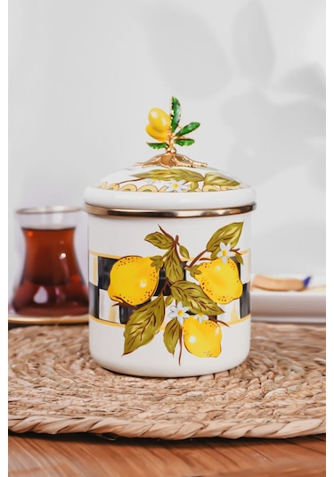 Lndkvn-9663-2 Miss Betty 12 Cm Emaye Orta Boy Kavanoz 001