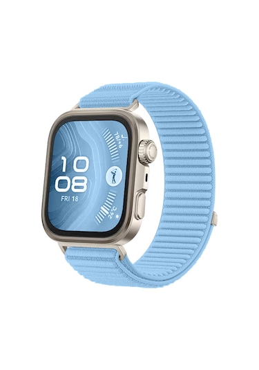 Kilifone - Huawei Watch Fit 4 Pro Uyumlu - Kordon Hasır Kordon Krd-144 - Açık Mavi - T38284