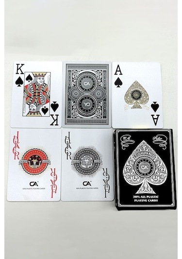 Jumbo Pvc Su Geçirmez İskambil Blackjack Oyun Kağıdı Cin885s