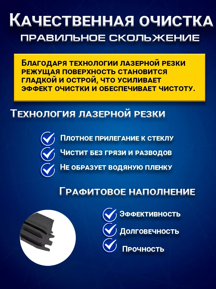 Rich Car Süngerli Cam Silecek Tahtayı 70cm 2 Adet 219892739