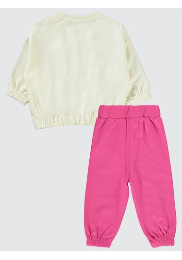 Tweety Kız Bebek Takım 6-18 Ay Ekru-koyu Pembe Ekru-koyu Pembe Ekru - Koyu Pembe