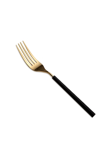 Jumbo 6000 Roller Siyah Titanyum Gold 84 Parça 12 Kişilik Çatal Kaşık Bıçak Seti Siyah Titanyum Gold Altın - Siyah - Titanyum