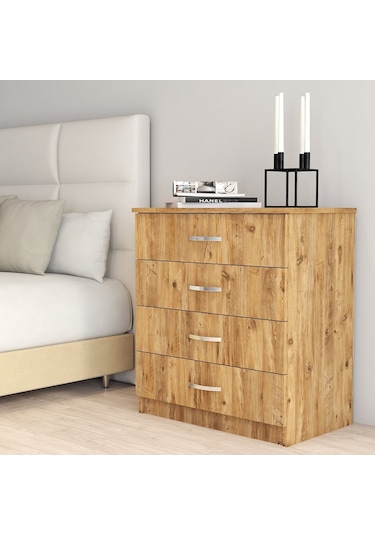 Şifonyer 4 Çekmeceli Çam - Sfy0102