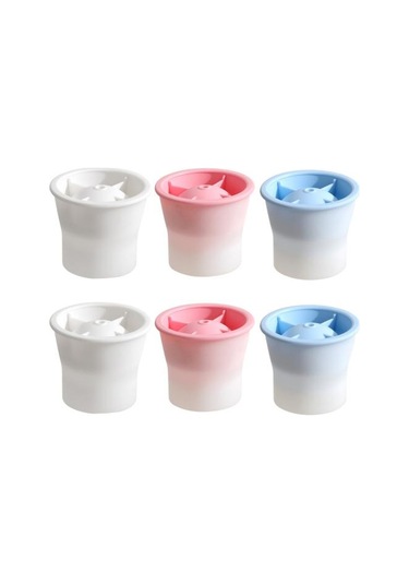 6 Adet Buz Tepsisi Silikon Küre Buz Kalıbı Üreticisi Gıda Sınıfı Kolay Çıkarma Çok Renkli