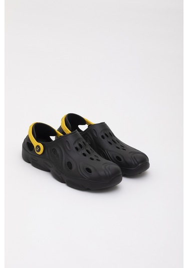 Vaneda 5516 Hybrıd Eva Sandalet Erkek Terlık Sıyah Siyah