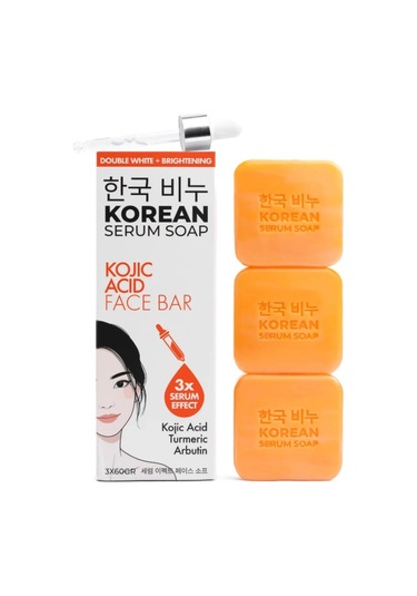 Green Label Korean Kojıc Acıd Face Bar-kojik Beyazlatıcı Yüz Sabunu 3 60gr Çiçek - Meyve
