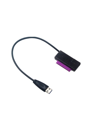 Usb 3.0 Sata Adaptör Kablosu - 2.5 İnç Sabit Disk Bağlantısı, 30 Cm Uzunluk, Siyah