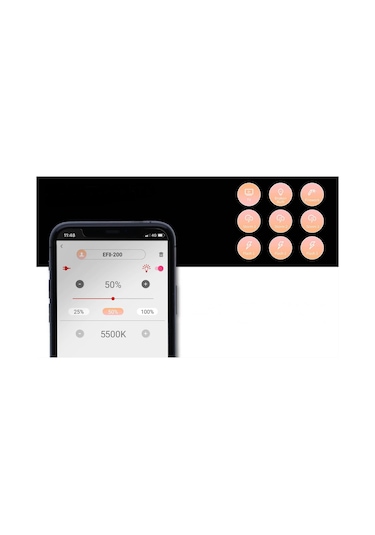 Jinbei EFII-200W Led Video Işığı 5500K