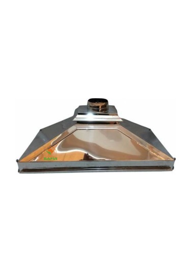 Krom İnoks Davlumbaz 4 Gözlü Çay Kazanı İçin Krom İnoks Davlumbaz