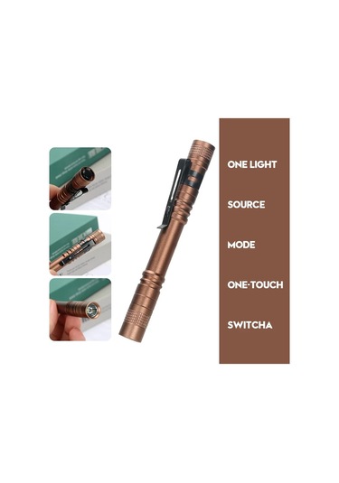 Heinast Mini Led El Feneri - Ultra Parlak, Taşınabilir, Kamp Ve Acil Durum Işığı Blackkırmızı Kırmızı