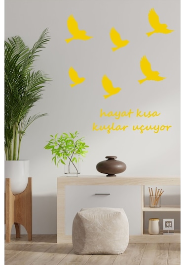Kuşlar Uçuyor Dekoratif Duvar Sticker