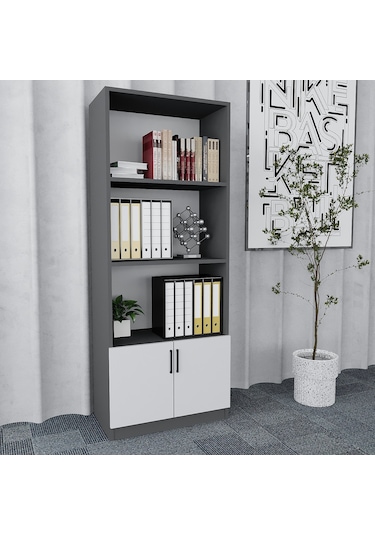 Plus 4'lü Ofis Takımı  Model 7 Füme Beyaz