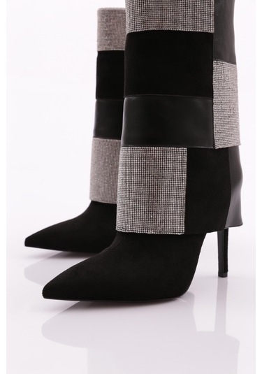 Dgn 1133 Kadin Topuklu Bot 1133-2125-R1680 Siyah