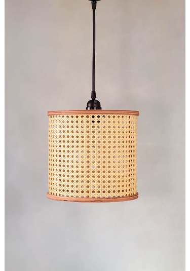 Istanbul Serisi Riva Hazeran Avize Sarkıt 25cm Ahşap