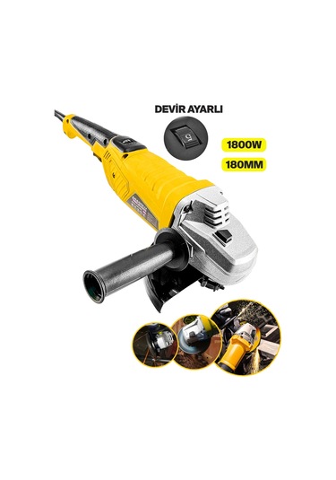 Anadolu Strong ANS1099 1800W Profesyonel Spiral Taşlama Makinesi 180 MM