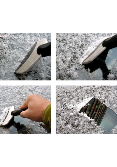 Sones Shunweı Sw-3107 Premium Tpr Kazıyıcı Şerit Buz Kazıyıcı Araç Ön Camı Ve Pencere İçin Ağır Hizmet Don Ve Kar Temizleme Siyah