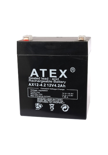 Atex Plus 12V 4.2 Ah Bakımsız Kuru Akü
