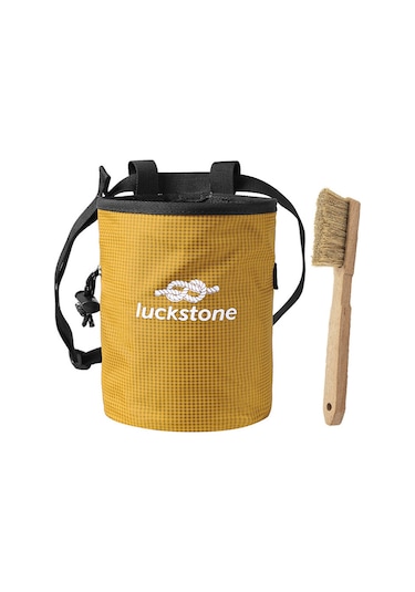 Luckstone-açık Kamp Tırmanma Tebeşir Çantası Ayarlanabilir Bel-sarı Sarı