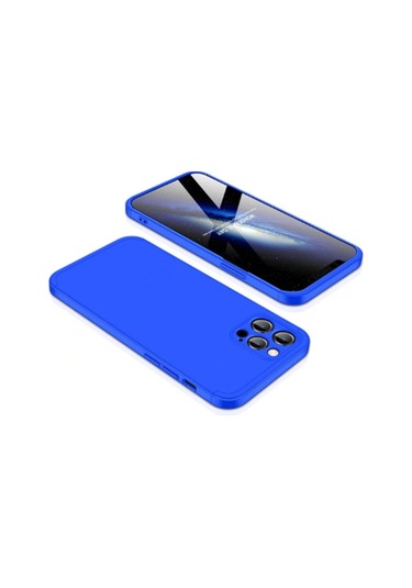 Apple Uyumlu iPhone 12 Pro Kılıf Zore Ays Kapak Mavi