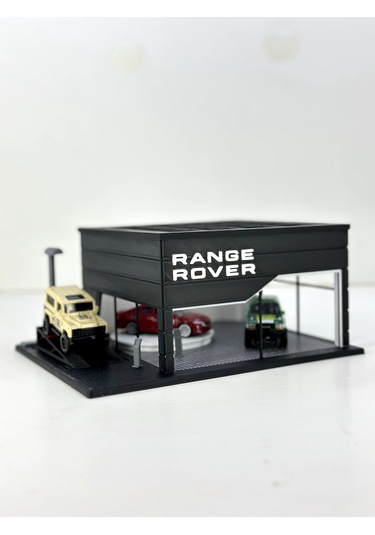 1/64 Ölçekli Range Rover Diorama Tasarımlı Araç Sergileme Garajı 3d Baskı