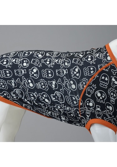 Funny Skull Küçük, Orta Ve Büyük Irk Köpek Tshirt