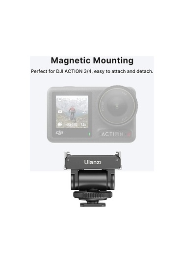 Ulanzi Ca22 Djı Osmo Action 3/4 İçin Cold Shoe Adaptörü