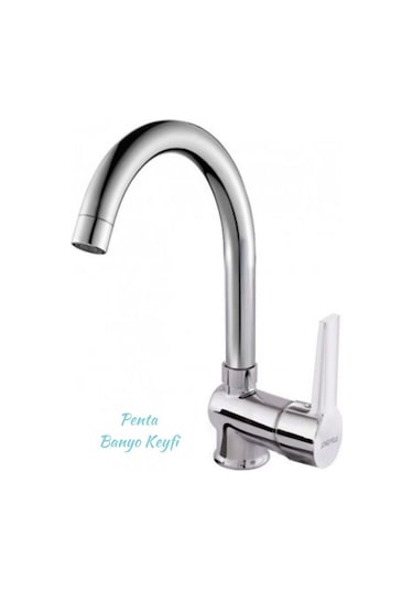 Penta Agena Serisi Lavabo + Eviye + Banyo Bataryası - U Boru Krom