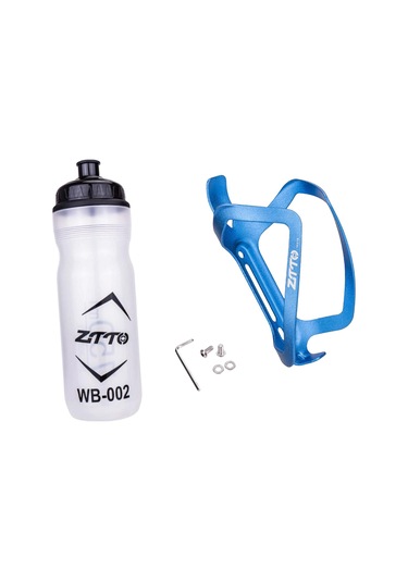 Suntek Dağ Bisikleti Su Şişesi Kafesi İçki Sağlam Mavi Mavi