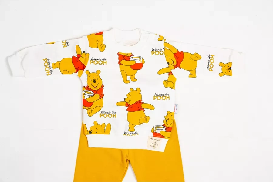 Murat Baby Collection Winnie The Pooh Bebek Takımı 199357269 Hardal Rengi