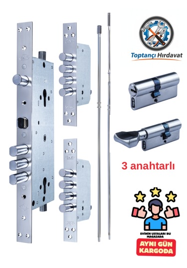 Daf Çelik Kapı Kilidi 14 Lü Sistem Toki Kilidi Set 1 ADET