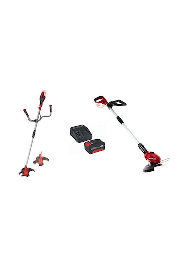 Einhell Agillo 18/200 Akülü Tırpan + GE-CT 18 li Kenar Kesme Makinesi + 4.0 Ah Akü ve Şarj Ünitesi