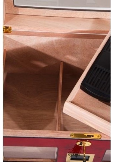 Parmida Humidor / Puro Saklama Kutusu Kırmızı 0143